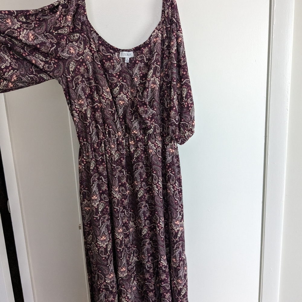 NEW purple dress Luxology XL
